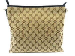 Gucci Crossbody Canvas Stripe Shoulder Web Bag Beige